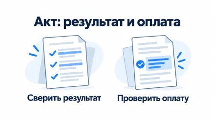 Акт выполненных работ: образец и проверка перед подписью