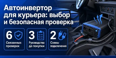 Автоинвертор для курьера: выбор и безопасная проверка