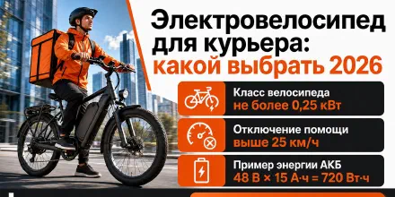 Электровелосипед для курьера: как выбрать в 2026 году