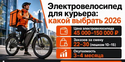 Электровелосипед для курьера: какой выбрать в 2026