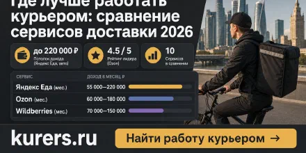 Где лучше работать курьером: сравнение сервисов доставки 2026