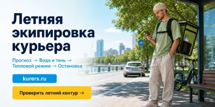 Летняя экипировка курьера: вода, лёгкая одежда и защита техники