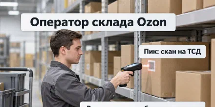 Что делает оператор склада Ozon: операции, смена и требования