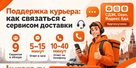 Поддержка курьера: как связаться с сервисом доставки