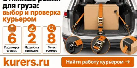 Стяжные ремни для груза: выбор и проверка курьером