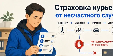 Страховка для курьера от несчастного случая: профессия, риски и исключения