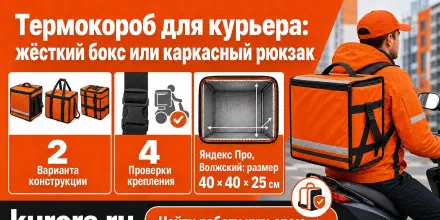Термокороб для курьера: жёсткий бокс или каркасный рюкзак