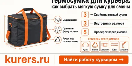 Термосумка для курьера: как выбрать мягкую сумку для смены