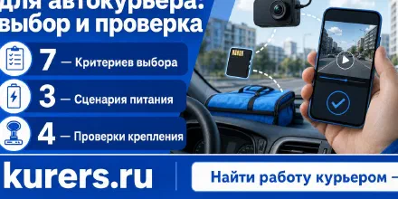 Видеорегистратор для автокурьера: выбор и проверка