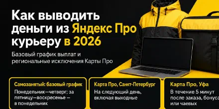 Как выводить деньги из Яндекс Про курьеру в 2026