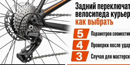 Задний переключатель велосипеда курьера: как выбрать