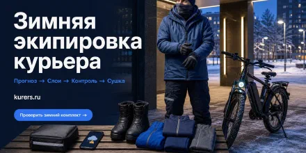 Зимняя экипировка курьера: слои, руки, лицо и сушка
