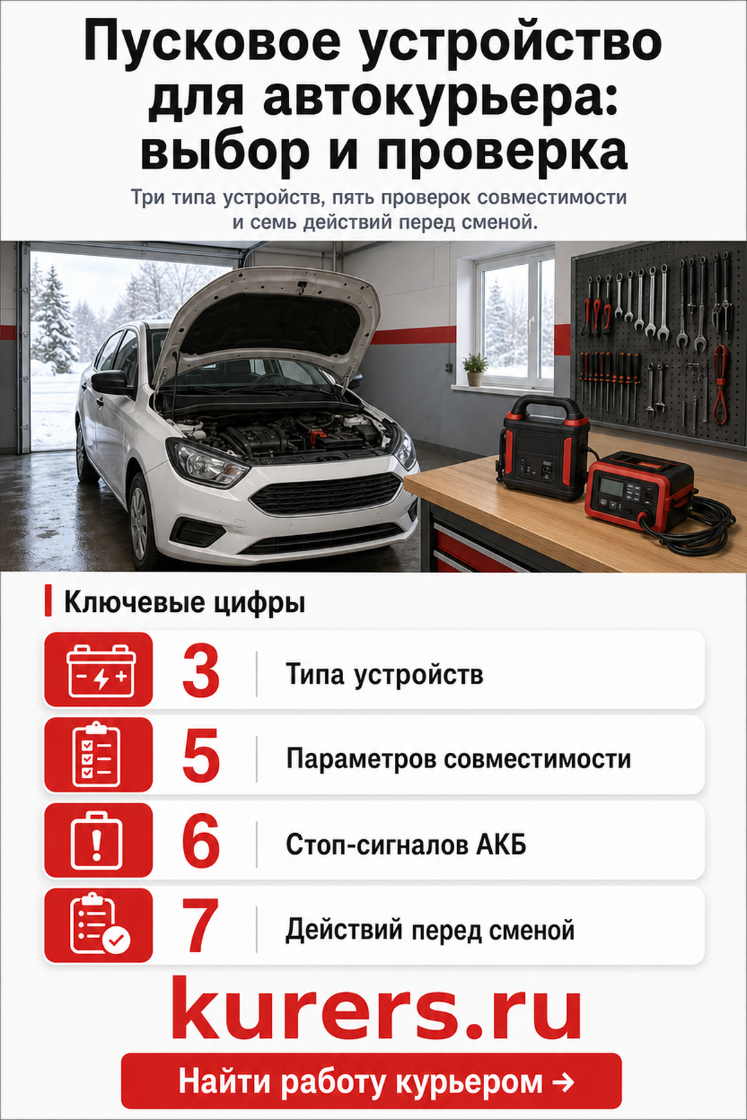 пусковое устройство для автокурьера